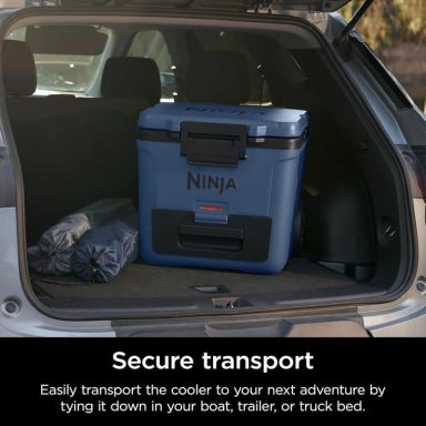 NINJA NEVERA PORTÁTIL FROSTVAULT FB230BL, CON RUEDAS Y CAJÓN SECO, 30 QT / 28,4 L | LAKESHORE BLUE - 5