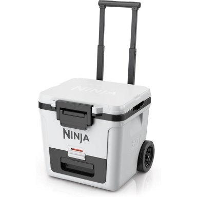 NINJA NEVERA PORTÁTIL FROSTVAULT FB230WH, CON RUEDAS Y CAJÓN SECO, 30 QT / 28,4 L | BLANCO