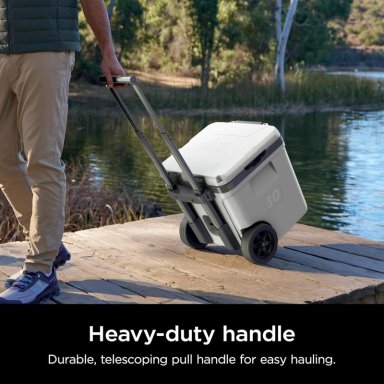 NINJA NEVERA PORTÁTIL FROSTVAULT FB230WH, CON RUEDAS Y CAJÓN SECO, 30 QT / 28,4 L | BLANCO - 6