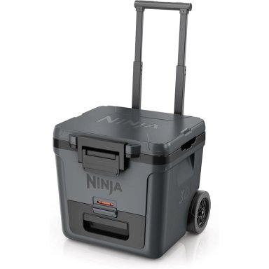 NINJA NEVERA PORTÁTIL FROSTVAULT FB230CG, CON RUEDAS Y CAJÓN SECO, 30 QT / 28,4 L | GRIS OSCURO