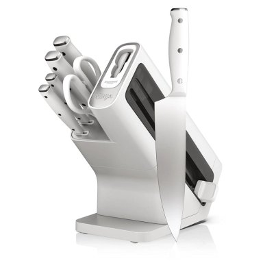 NINJA SISTEMA DE CUCHILLOS K12007WHBN NEVERDULL 7 PZAS CON AFILADOR | BLANCO