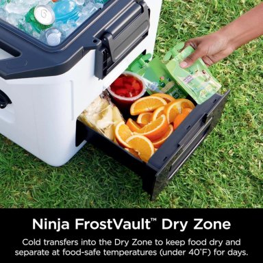 NINJA ENFRIADOR DURO FB131WH FROSTVAULT, CON CAJÓN SECO, ALTA RESISTENCIA, 30 QT / 28,4 L | BLANCO NUBE - 3