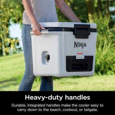 NINJA ENFRIADOR DURO FB131WH FROSTVAULT, CON CAJÓN SECO, ALTA RESISTENCIA, 30 QT / 28,4 L | BLANCO NUBE - 5