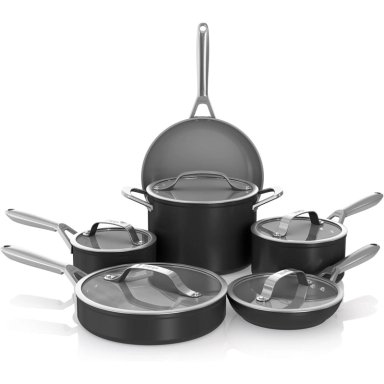 NINJA SET COCINA CW39011BK CERAMIC PRO 11 PIEZAS, CERÁMICA ANTIADHERENTE | NEGRO