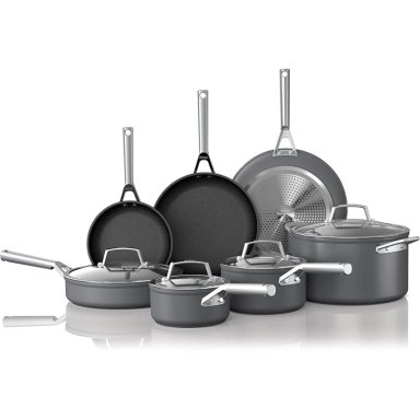 NINJA SET COCINA C39800 FOODI NEVERSTICK 12 PIEZAS, ANODIZADO Y DURABLE | GRIS