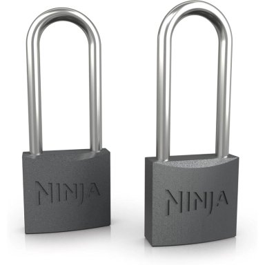 NINJA CANDADOS FROSTVAULT, 2 PIEZAS DE ACERO ENDURECIDO, ALTA RESISTENCIA | PLATEADO