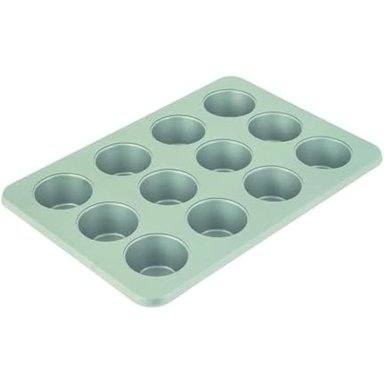 KITCHENAID MOLDE PARA MAGDALENAS 12 TAZAS / 1.4 L, ACERO ALUMINIZADO | PISTACHO