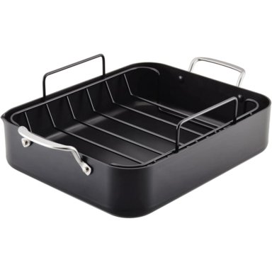 KITCHENAID BANDEJA PARA ASAR ANODIZADA DURA 33 X 40 CM, REJILLA | NEGRO