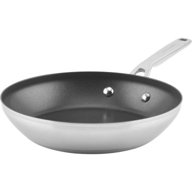 KITCHENAID SARTÉN 24 CM, ACERO INOXIDABLE CEPILLADO CON BASE 3 CAPAS