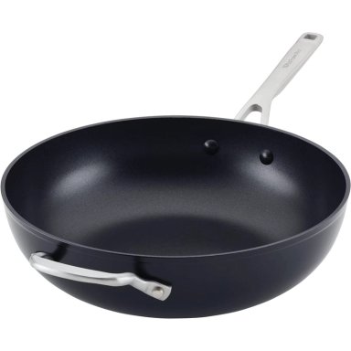 KITCHENAID SARTÉN WOK ANODIZADO DURO 12.25 IN / 31 CM, INDUCCIÓN | NEGRO MATE
