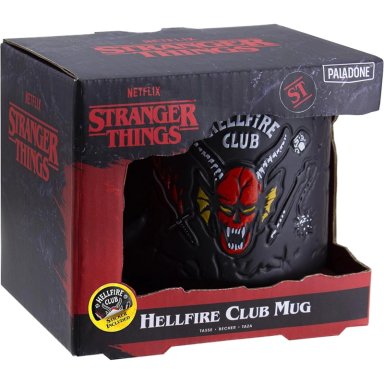 PALADONE STRANGER THINGS HELLFIRE CLUB, TAZA RELIEVE 400 ML OFICIAL - 4