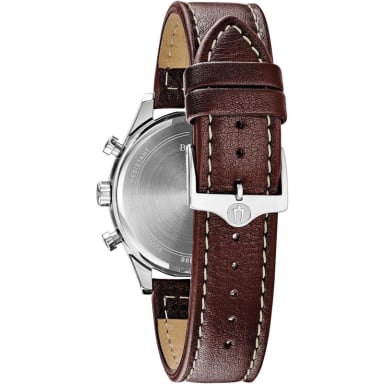 BULOVA RELOJ CLÁSICO HOMBRE CRONÓGRAFO 6 AGUJAS DE CUARZO ACERO CORREA CUERO | MARRÓN - 3
