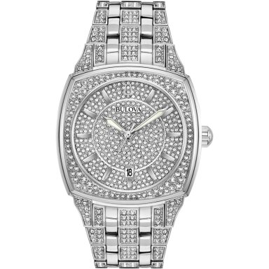 BULOVA RELOJ CRYSTAL PHANTOM HOMBRE CUARZO 3 AGUJAS FECHA | PLATA