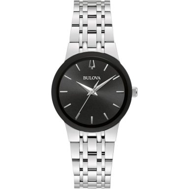 BULOVA RELOJ MODERNO DE MUJER CUARZO 3 AGUJAS ACERO INOXIDABLE | PLATA