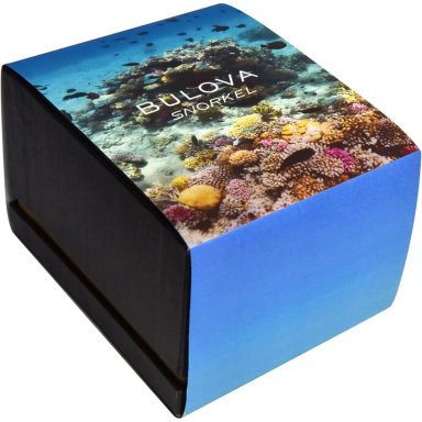 BULOVA RELOJ OCEANOGRAPHER SNORKEL AMAZON CUARZO 3 AGUJAS CERÁMICA CAUCHO | BLANCO - 5