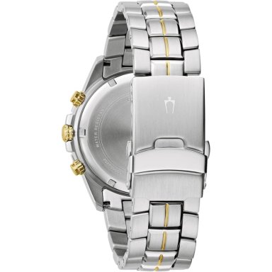BULOVA RELOJ CRONÓGRAFO PARA HOMBRE MARINE STAR DE ACERO INOXIDABLE CON CUARZO | PLATA/AZUL - 3