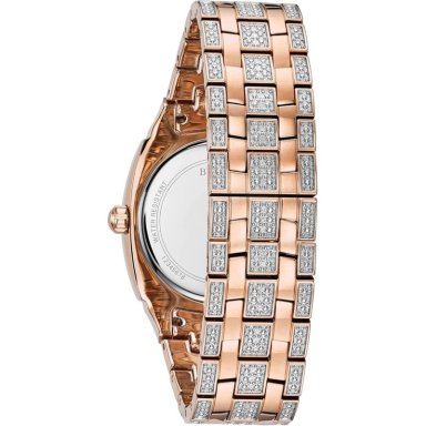 BULOVA RELOJ CRYSTAL PHANTOM HOMBRE CUARZO 3 AGUJAS FECHA | PLATA/ORO ROSA - 3