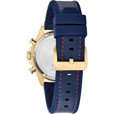 BULOVA RELOJ MARINE STAR HOMBRE CRONÓGRAFO 6 AGUJAS ACERO INOXIDABLE | AZUL/ORO - 3