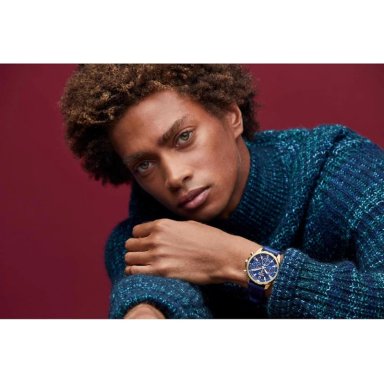 BULOVA RELOJ MARINE STAR HOMBRE CRONÓGRAFO 6 AGUJAS ACERO INOXIDABLE | AZUL/ORO - 5