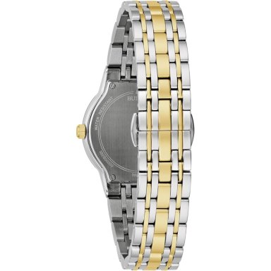 BULOVA RELOJ MUJER MODERNO BICOLOR CUARZO 3 AGUJAS ACERO ESFERA DIAMANTES | ORO/PLATA - 3
