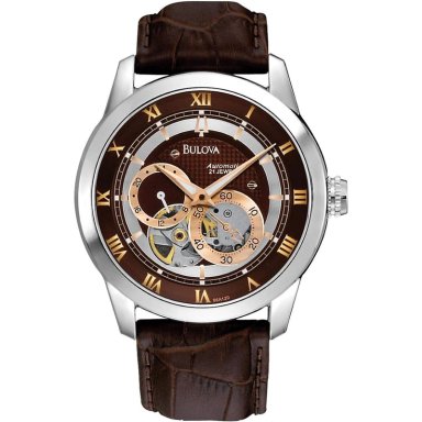 BULOVA RELOJ CLÁSICO SUTTON AUTOMÁTICO HOMBRE 4 AGUJAS SUBESFERA | MARRÓN