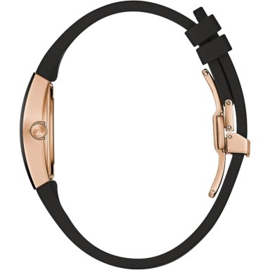 BULOVA RELOJ LATIN GRAMMY GEMINI MUJER CUARZO ACERO CORREA SILICONA CRISTAL | NEGRO - 3