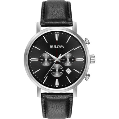 BULOVA RELOJ CRONÓGRAFO AEROJET CLÁSICO HOMBRE DE ACERO INOXIDABLE 6 AGUJAS | NEGRO