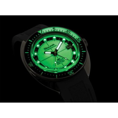 BULOVA RELOJ OCEANOGRAPHER SNORKEL GMT HOMBRE AUTOMÁTICO BISEL GIRATORIO | GRIS - 5