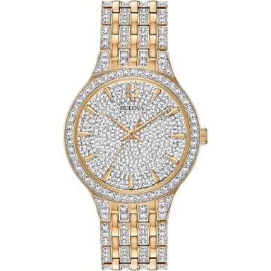 BULOVA RELOJ CRYSTAL PHANTOM HOMBRE CUARZO 3 AGUJAS ACERO INOXIDABLE | ORO/PLATA