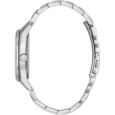 BULOVA RELOJ CLÁSICO VESTIR HOMBRE TOPÓGRAFO CUARZO 2 AGUJAS DÍA FECHA LUMINOSO | PLATEADO - 2