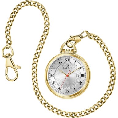 RELOJ DE BOLSILLO BULOVA CLASSIC CUARZO | ORO