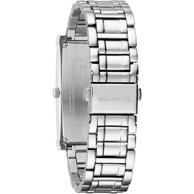 BULOVA RELOJ FRANK LLOYD WRIGHT MUJER CUARZO 3 AGUJAS ESFERA RECTANGULAR | PLATA - 3