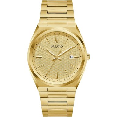 BULOVA RELOJ CLÁSICO VESTIR HOMBRE CUARZO 3 AGUJAS ACERO | ORO