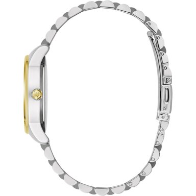 BULOVA RELOJ CLÁSICO MUJER CUARZO DIAMANTES ACERO 3 AGUJAS CALENDARIO FECHA | ORO/PLATA - 2