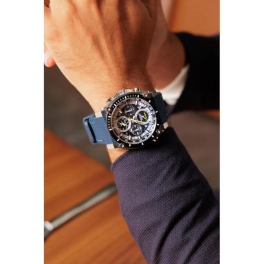 BULOVA RELOJ ICON HOMBRE CRONÓGRAFO CUARZO ALTA PRECISIÓN CRISTAL CURVADO | AZUL - 6