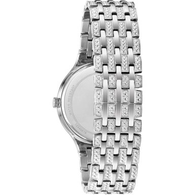 BULOVA RELOJ CRYSTAL PHANTOM HOMBRE ACERO INOXIDABLE CUARZO 3 AGUJAS NEGRA | PLATEADO - 4