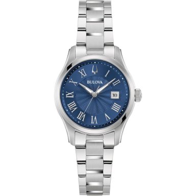 BULOVA RELOJ CLÁSICO MINI WILTON MUJER CUARZO 3 AGUJAS FECHA | PLATA