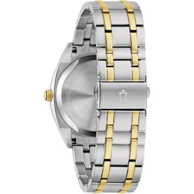 BULOVA RELOJ CLÁSICO TOPÓGRAFO HOMBRE CUARZO 2 AGUJAS DÍA FECHA LUMINOSOS | ORO/PLATA - 3
