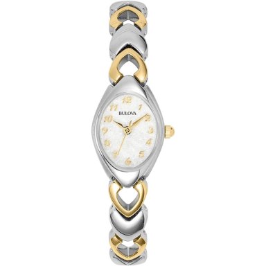 BULOVA RELOJ CLÁSICO PARA MUJER DE ACERO INOXIDABLE CON CUARZO 3 AGUJAS | ORO/PLATA