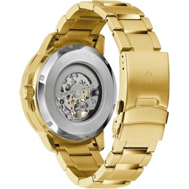 BULOVA RELOJ MARINE STAR HOMBRE SERIE C AUTOMÁTICO 3 AGUJAS BISEL GIRATORIO | ORO/NEGRO - 3