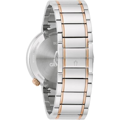 BULOVA RELOJ LATIN GRAMMY HOMBRE MODERN FUTURO BICOLOR ESFERA GRIS 24 H | PLATA/ORO ROSA - 3