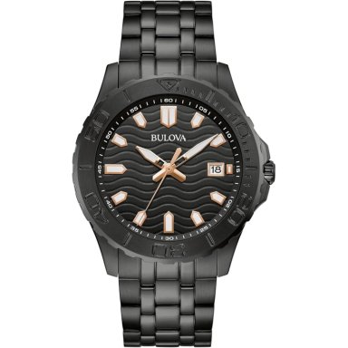 BULOVA RELOJ DEPORTIVO HOMBRE CRONÓGRAFO 3 AGUJAS ACERO ÍNDICES LUMINOSOS | NEGRO