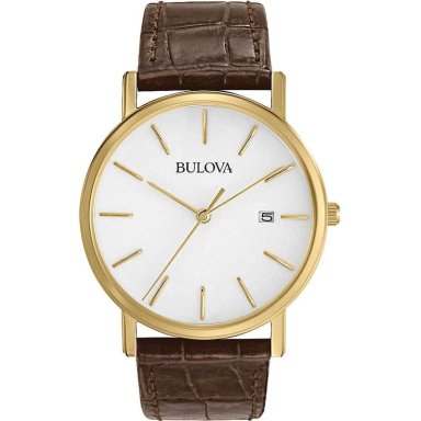 BULOVA RELOJ CLÁSICO PARA HOMBRE CON CUARZO Y CALENDARIO CORREA DE CUERO | MARRÓN - 1