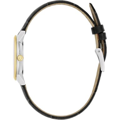 BULOVA RELOJ CLÁSICO DE MUJER DE CUARZO 3 AGUJAS DIAMANTES | NEGRO - 2