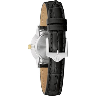 BULOVA RELOJ CLÁSICO DE MUJER DE CUARZO 3 AGUJAS DIAMANTES | NEGRO - 3