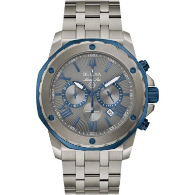 BULOVA RELOJ MARINE STAR DE HOMBRE CRONÓGRAFO DE CUARZO MULTIFUNCIÓN | CARBON GREY