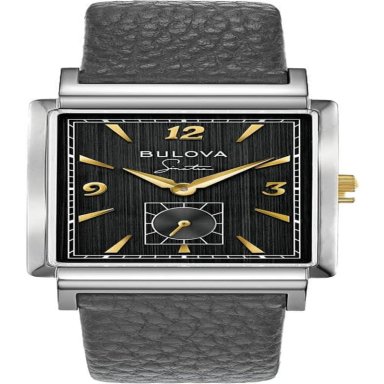 BULOVA RELOJ FRANK SINATRA HOMBRE MY WAY CORREA CUERO | GRIS