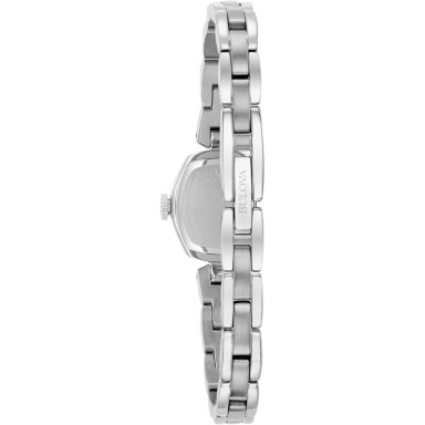 BULOVA RELOJ CLÁSICO DE VESTIR MINI MUJER CUARZO DOS AGUJAS MARCADORES ARÁBIGOS | PLATEADO - 3