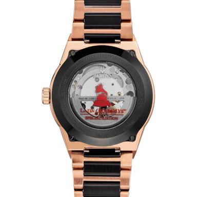 BULOVA RELOJ LATIN GRAMMY MODERN MILLENIA HOMBRE AUTOMÁTICO 3 AGUJAS APERTURA | NEGRO/ORO ROSA - 2