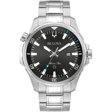 BULOVA RELOJ MARINE STAR DE HOMBRE SERIE B ACERO ESFERA CON EFECTO RAYOS DE SOL | PLATA - 1